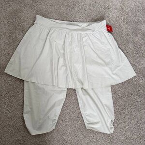 NWT Spanx Booty Boost Skirt Around Knee White Cloud Size 3X